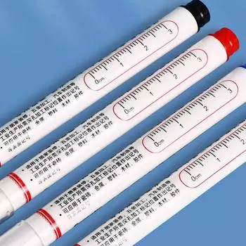 3 шт. Многоцелевой водонепроницаемый маркер с длинной головкой 20 мм, для строительства, деревообработки, глубоких отверстий, маркер для краски чёрный