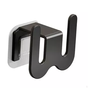 3 шт. Многофункциональная стойка для обуви, монтируемая на дверь, держатель для модной одежды чёрный