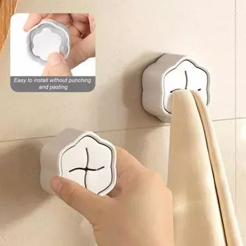 3 шт. многофункциональный противодеформационный прочный нескользящий крючок для полотенец без сверления вешалка для полотенец белый