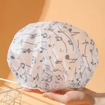 3 шт. многоразовая шапочка для душа с резинкой, водонепроницаемая и утолщенная, для купания, для женщин, идеально подходит для парикмахерской и домашнего использования синий