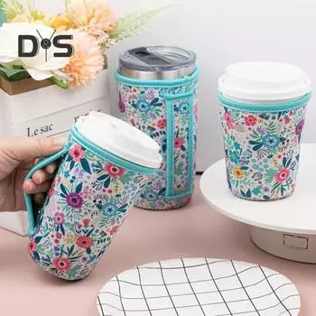 3 шт. многоразовые рукава для кофе со льдом, термостойкие, подходят для чашек емкостью 16–32 унции, эластичные рукава для чашек для горячих и холодных напитков