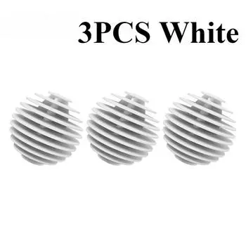 3 шт. Мягкие силиконовые шарики для стирки против спутывания, для удаления пятен, для ухода за стиркой, шарик для барабанной стиральной машины, защита для одежды белый