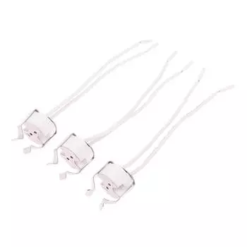 3 шт. Mr16 Gu5.3 G5.3 гнездо Mr16 гнездо патрон лампы с кронштейном светодиодный галогенный Gu5.3 гнездо лампы белый 10 см силиконовый кабель 3pcs