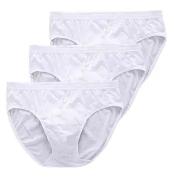 3 шт., мужское нижнее белье большого размера, хлопковые трусы, трусы, трусы, нижнее белье для мальчиков, трусики L, XL, 2XL, 3XL, 4XL, 5XL, 6XL, 7XL L белый