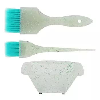 3 шт., набор для окрашивания волос, кисточка для окрашивания волос, миска для окрашивания, набор парикмахерских аксессуаров