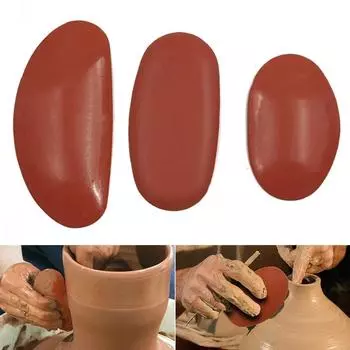 3 шт./набор инструментов Керамика и гончарные изделия Резиновый скребок Резаки для полимерной глины Керамические ребра для грязи Мягкие DIY Скульптура Художник Искусство Ремесла