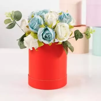 3 шт., набор коробок для упаковки цветов, круглая цветочная коробка, элегантная коробка «сделай сам», для свадебного украшения ко Дню святого Валентина красный