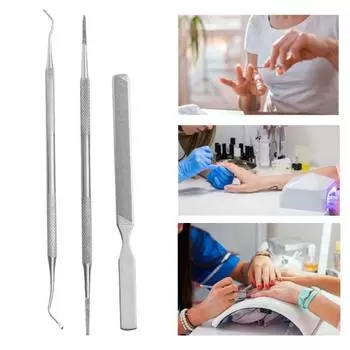 3 шт./набор пилочек для ногтей профессиональная чистка ногтей двухсторонняя пилочка для коррекции вросшего пальца ноги инструмент для педикюра