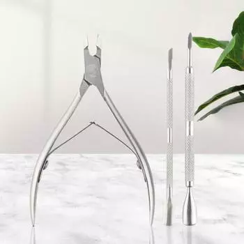 3 шт./набор полезных, экономящих труд серебряных кусачек для ногтей, косметических ножниц для кутикулы для женщин