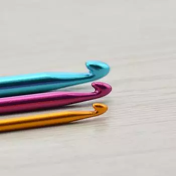 3 шт./набор разноцветных мини-алюминиевых брелоков для вязания крючком, инструменты для рукоделия, спицы