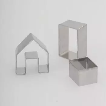 3 шт./набор рождественских формочек для печенья в виде пряничного домика из нержавеющей стали