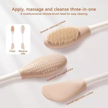 3 шт./набор силиконовых кистей для масок, мерная чаша, сделай сам, порошок, водоросли, маски, инструменты, ручка, многофункциональная кисть для смешивания грязи для лица onesize