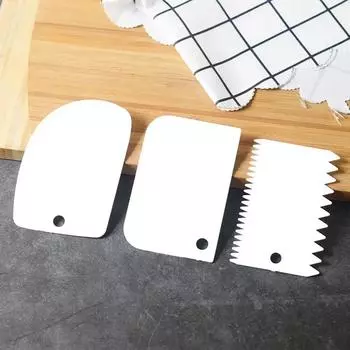 3 шт./набор скребок для крема неровные зубчатые края шпатели резак для теста торт резак для теста скребок кухонные инструменты для выпечки кондитерских изделий