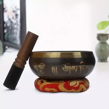 3 шт., набор тибетских поющих чаш для молитвы и осознанности, чаша для медитации, звуковая чаша, уникальный подарок 8cm