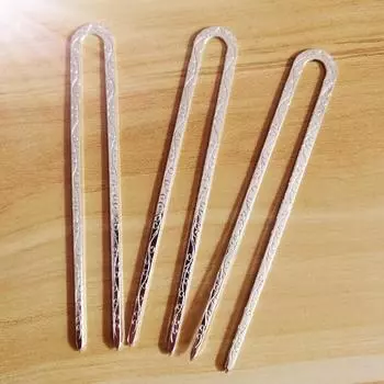 3 шт./набор U-образные шпильки для волос Палочки для волос Изготовление Сплав Заколки для волос Зажимы Свадебное украшение для головы для женщин Свадебные волосы Аксессуары ручной работы