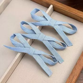 3 шт./набор Заколки для волос Модные джинсово-синие тканевые заколки-банты для женщин, девочек, заколки для волос, заколка-уточка, клипса для челки, ретро