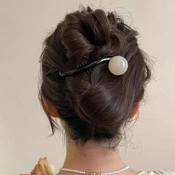 3 шт. Набор заколок-бананов, бисер, декор, заколки для волос во французском стиле, женские, нескользящие, скрученные, с пряжкой, заколки для волос, аксессуары для волос