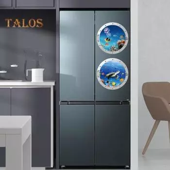 3 шт. наклейки на стену, прозрачные самоклеящиеся наклейки с принтом морских животных, водонепроницаемые, отличная липкость, противоскользящие, для спальни, спальни, украшения стены, наклейка для ванны B