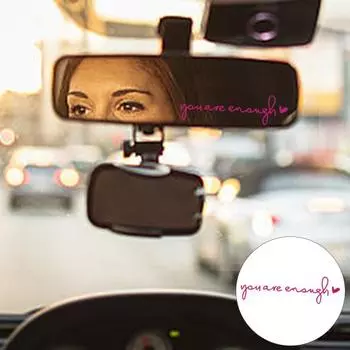 3 шт. наклейки на зеркало заднего вида автомобиля You Are Enough самоклеящиеся наклейки на зеркало заднего вида салона автомобиля 3pcs