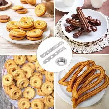 3 шт. насадка для печенья из нержавеющей стали с соединительным кольцом, форма для печенья для мясорубки размера 5