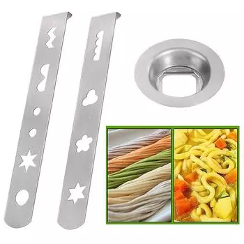 3 шт. насадка для печенья из нержавеющей стали с соединительным кольцом, форма для печенья для мясорубки размера 5