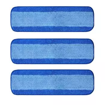 3 шт. Насадки из микрофибры для уборки 18 дюймов Сменная насадка для швабры Заправка Моющиеся и многоразовые насадки для швабры для швабры Bona