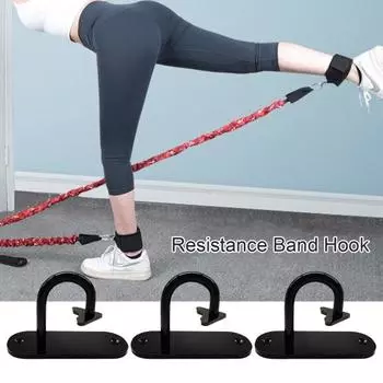 3 шт., настенные крючки для тренировок, крючки с сильной тягой, силовые тренировки, физиотерапия, крючок для упражнений чёрный