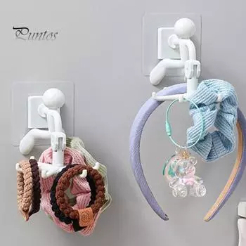 3 шт. настенных крючков для хранения, вращающихся на 360 градусов, прочный, выдерживающий нагрузку, вертикальный, подвесной, многофункциональный кухонный органайзер для крючков белый