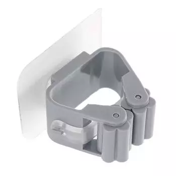 3 шт. настенный держатель для швабры с сильным сцеплением пластиковый держатель для швабры для гаражной инструментальной комнаты серый серый