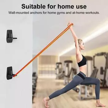 3 шт. Настенный крючок для эспандера с винтом, прочный металлический, для домашнего спортзала