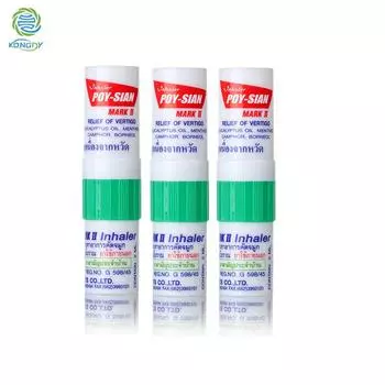 3 шт. назальный ингалятор для лечения простуды и заложенности носа, освежающий, для снятия головокружения при движении, теплового удара, комара