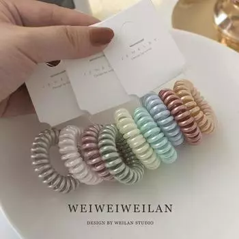 3 шт. новые блестящие резинки для волос цвета шампанского, бесшовные универсальные резинки для волос цвета шампанского розовый