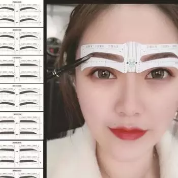 3/6 шт. Новые одноразовые наклейки для бровей, трафареты для бровей, шаблоны для укладки, профессиональные трафареты для макияжа глаз, инструменты для макияжа бровей 3pcs