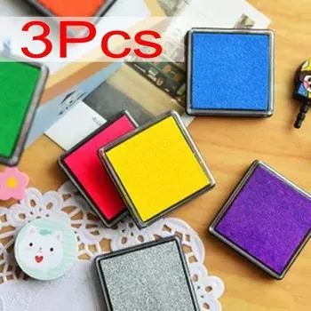 3 шт. новый цвет прочный DIY ремесло масляная основа чернила тампон печать для штампов резиновая бумага дерево синий