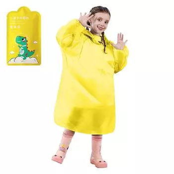 3 шт. Новый вакуумный компрессионный детский дождевик, упаковка карт, водонепроницаемый цельный дождевик, прочный утолщенный дождевик для детей