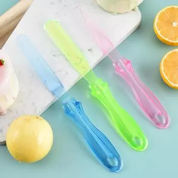 3 шт., нож для намазывания торта конфетного цвета, монтажные цветы, скребок для разглаживания цвета помадки, режущий нож, инструменты для перемешивания и выпечки 3pcs