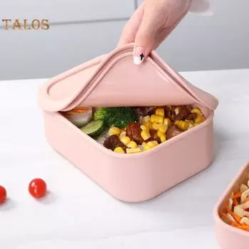 3 шт. Обеденный ящик с крышкой Термостойкий Экологически чистый Удобный морозильник Безопасная пищевая коробка Bento Контейнер для переноски Ежедневное использование темно-синий