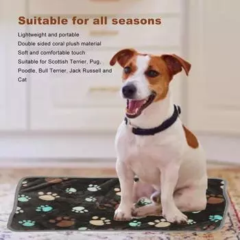 3 шт. одеяло для домашних животных, мягкое и теплое тонкое коралловое плюшевое одеяло для маленьких собак и кошек XS