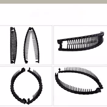3 шт. однотонная винтажная заколка для волос в форме банана для женщин и девочек, волнистая заколка для волос, инструмент для укладки волос, практичные аксессуары для волос коричневый