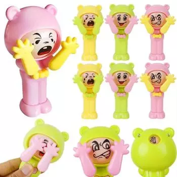 3 шт. Opera Face Fist Rock Paper Game Face Paint Куклы Быстрая смена лица Игрушка для детей Девочек и мальчиков random color