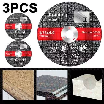 3 шт. отрезной шлифовальный круг износостойкий 76 мм для электрической угловой шлифовальной машины