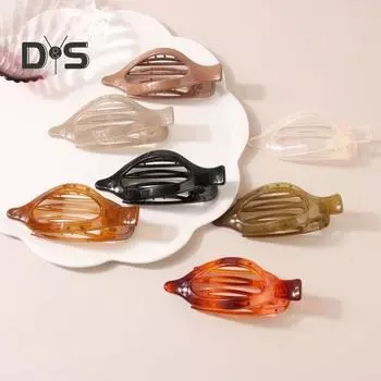 3 шт., овальная плоская заколка для волос, нескользящая, сильная фиксация, французская матовая обувь для женщин и девочек, длинные тонкие толстые зажимы с утиным клювом, заколка, аксессуары для волос на день рождения чёрный