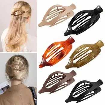 3 шт. овальные плоские заколки для волос, нескользящие, с сильной фиксацией, французские матовые, для женщин и девочек, длинные, тонкие, толстые, с утиным клювом, заколки-заколки, аксессуары для волос белый