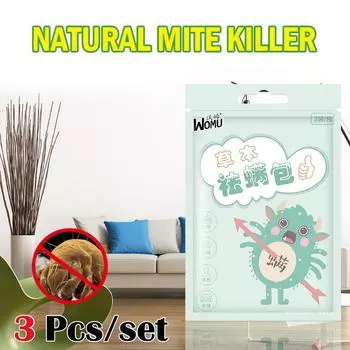 3 шт./пакет, натуральный травяной антибактериальный препарат от клещей, за исключением сумки для женщин, очиститель для детских постельных клопов 3 Pcs/bag