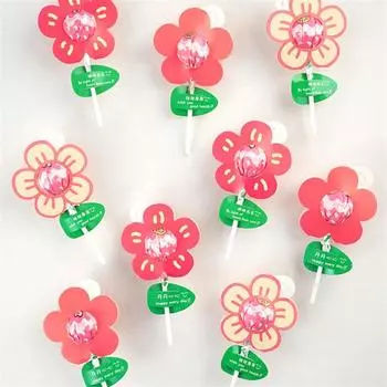 3 шт./пакет подарок на день рождения упаковочная бумага конфеты упаковка картон леденец украшения цветок розы красного