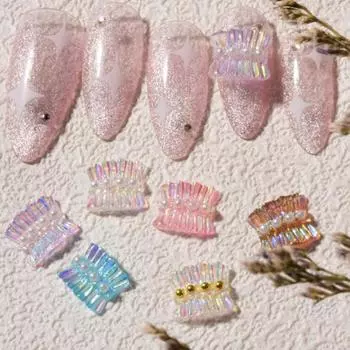 3 шт./пакет, рождественская наклейка, сделай сам, декоративная смола, жемчужная наклейка для дизайна ногтей 2