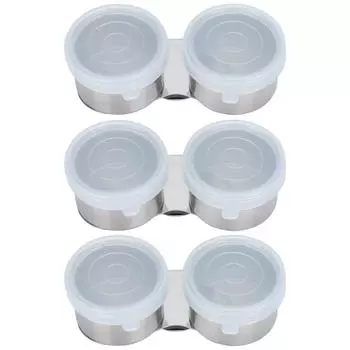 3 шт. палитра для масляной живописи, чашка, двойная емкость для смешивания из нержавеющей стали, инструменты художника с крышкой