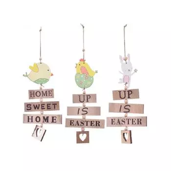 3 шт. пасхальное деревянное подвесное украшение, роспись в форме птичьего домика, подвеска для дома, банкетного декора, детские вечерние принадлежности для рукоделия