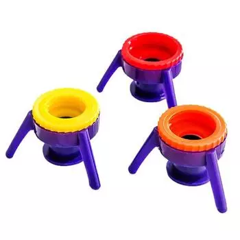 3 шт. перевернутая крышка для бутылки, герметичная, предотвращает отходы, простая в эксплуатации, многоразовая крышка для бутылки 3pcs