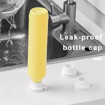 3 шт., перевернутая крышка для бутылки, герметичная TPE, лосьон для ванной комнаты, шампунь, кухонная бутылка для приправ, переворачивающаяся бутылка, соединительная крышка, сменный комплект белый